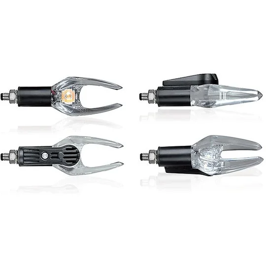Offerta Coppia Di Frecce Moto Chaft Odin A Led Sequenziale Nero Trasparente