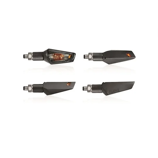 Prezzo Basso Coppia Di Frecce Moto Chaft Sword Nere Catadriotto Trasparente