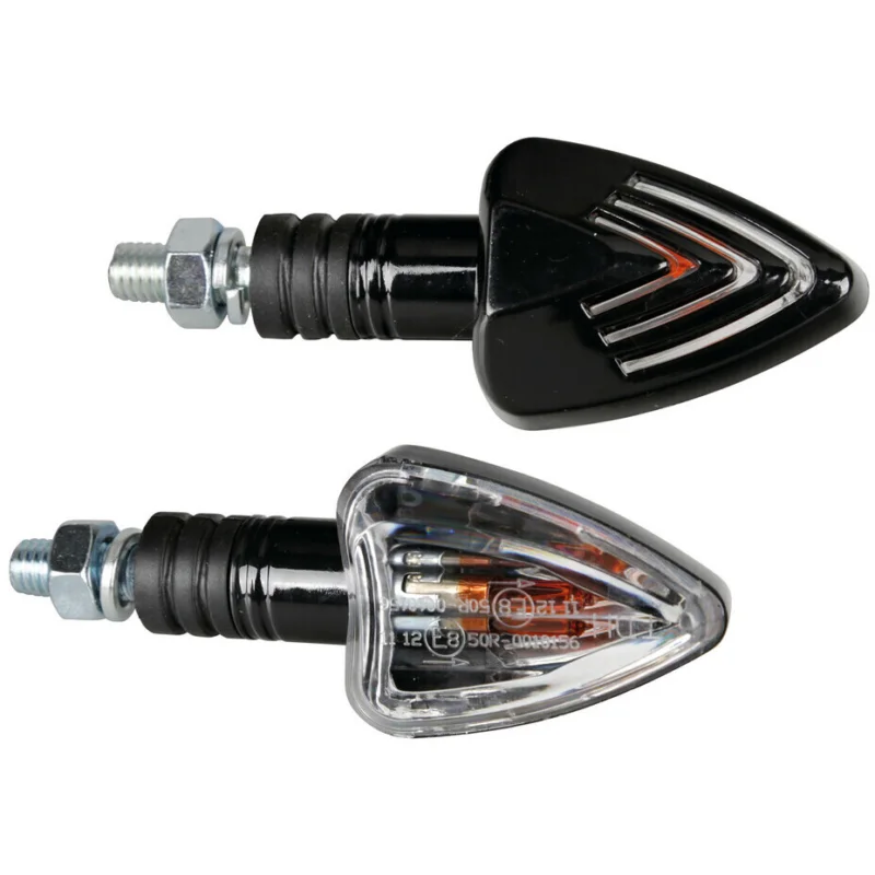 Coppia Di Frecce Moto Lampa Focal 21W Nero Professionale