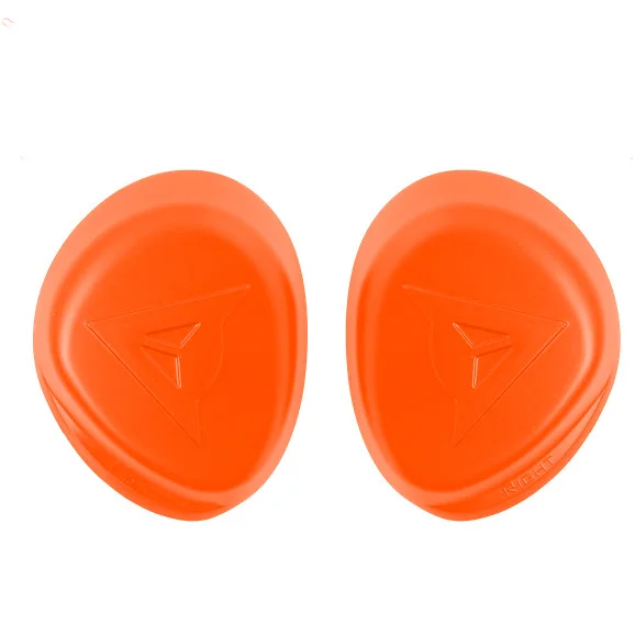 Affare Coppia Di Saponette per Gomiti Dainese Pista Elbow Slider Arancio Fluo