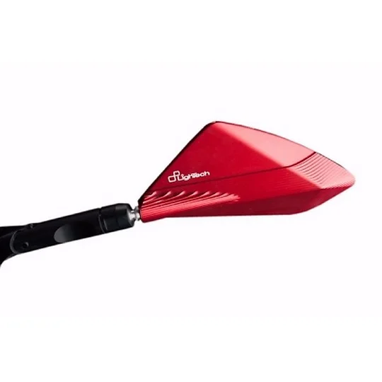 Coppia di Specchietti in Alluminio LighTech SPEAL019 per Yamaha T-MAX 530 Rosso Offerta Speciale