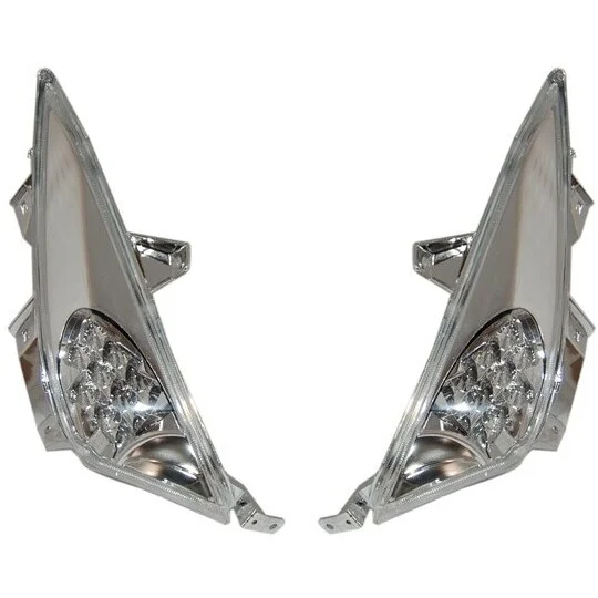 Compra Oggi Stesso Coppia Gemme Frecce Anteriore Led Cromo/Trasparente One Per Yamaha T-MAX (2008-11)