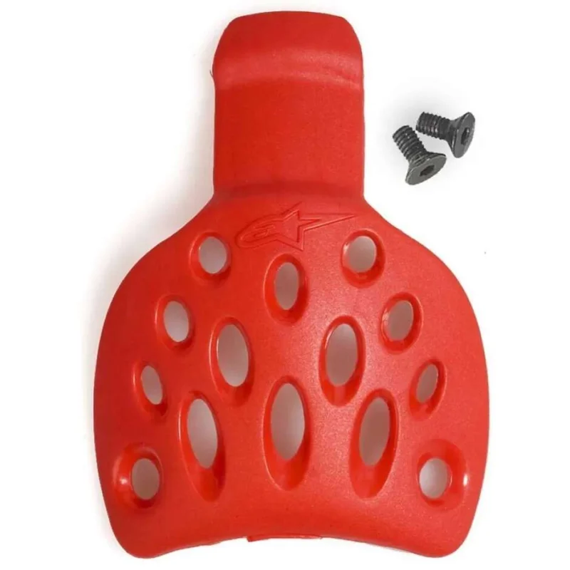 Coppia Para Tallone Per Stivali Moto Alpinestars SUPERTECH R REPLACEABLE HEEL CAP Rosso Spedito Oggi