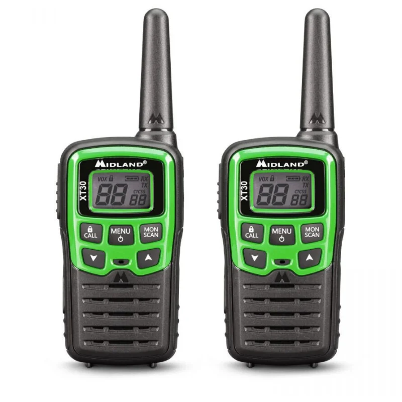 Super Prezzo Coppia Ricetrasmittenti Midland XT-30 Verde 6 km