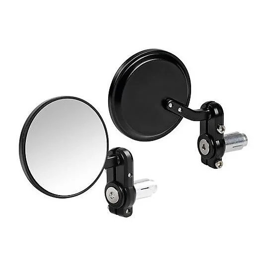 Promozione Esclusiva Coppia Specchietti Moto da Manubrio Lampa 90491 Dernier Nero