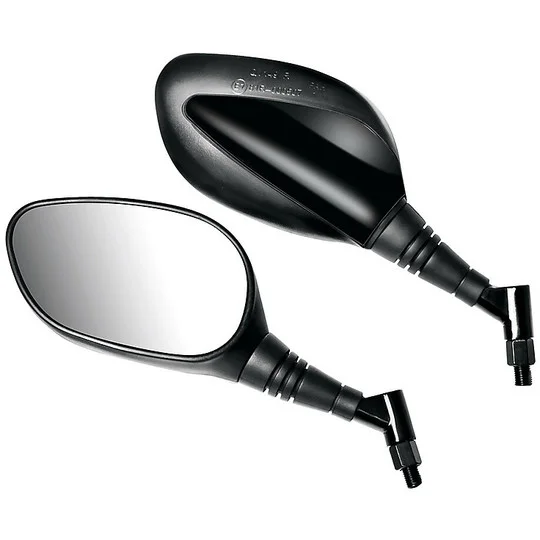 Coppia Specchietti Moto Lampa Modello Horizon Evo da 10mm Nero Sconto