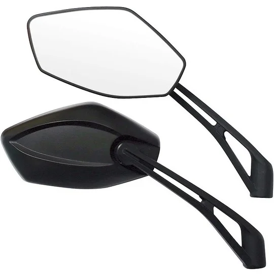 Coppia Specchietti Moto Modello Infinity da 10mm Colore Nero Solo Oggi