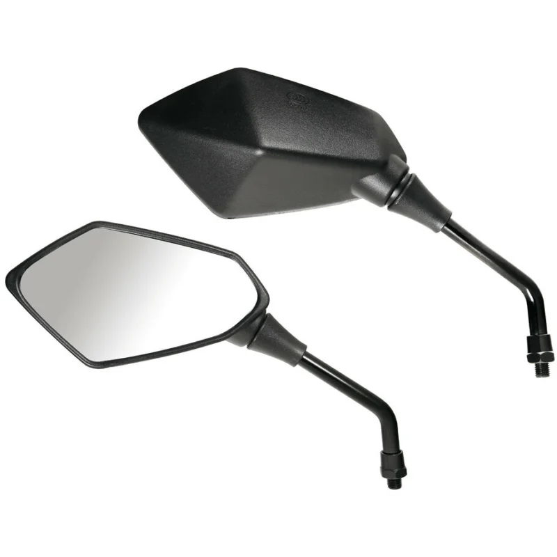 Subito Disponibile Coppia Specchietti Moto Modello Kaba da 10mm Colore Nero