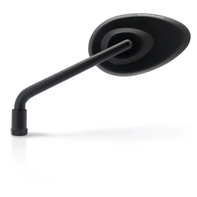 Coppia Specchi Retrovisori Moto BARRACUDA Stone Nero Prezzo Conveniente