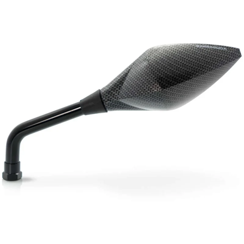 Coppia Specchi Retrovisori Moto Barracuda STREET Carbon Look Economico