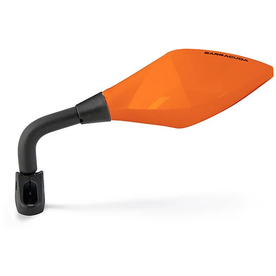 Solo Oggi Coppia Specchi Retrovisori Moto da Carena BARRACUDA Race Arancio