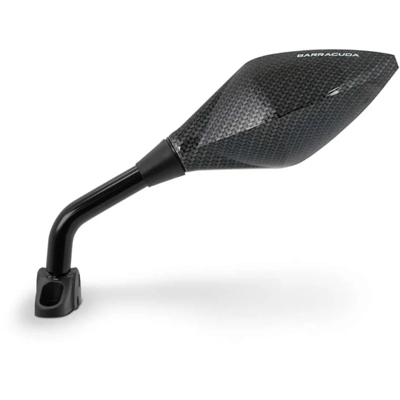 Coppia Specchi Retrovisori Moto da Carena BARRACUDA RACE Carbon Look Bestseller