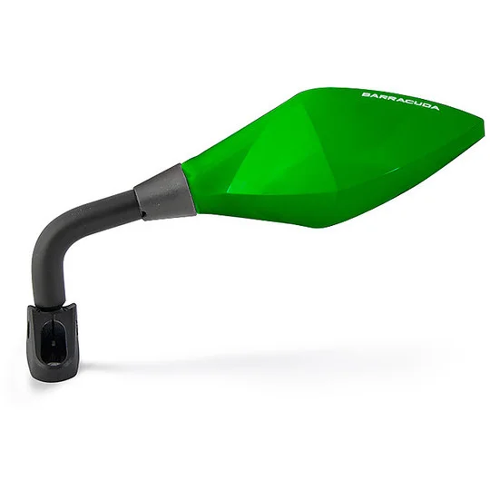 Nuovo Arrivo Coppia Specchi Retrovisori Moto da Carena BARRACUDA Race Verde