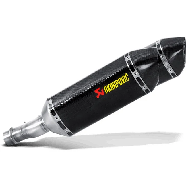 Ultimissimo Modello Coppia Terminali Akrapovic Slip On Line S-K10SO19-HZC Omologati In Carbonio Kawasaki Z1000/Z1000 SX
