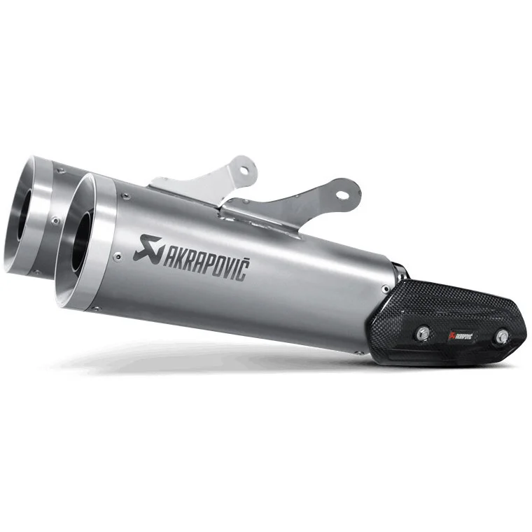 Coppia Terminali Akrapovic Slip On Line S-Y17SO1-HBAV In Titanio Omologati Yamaha V-MAX 1200 Popolare