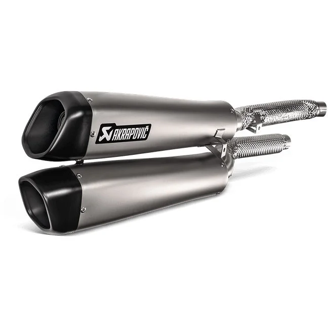 Prezzo Conveniente Coppia Terminali Scarico Akrapovic Slip-On Line Titanio S-T12SO3-HCQT Triumph Scrambler 1200 (2019-2020)