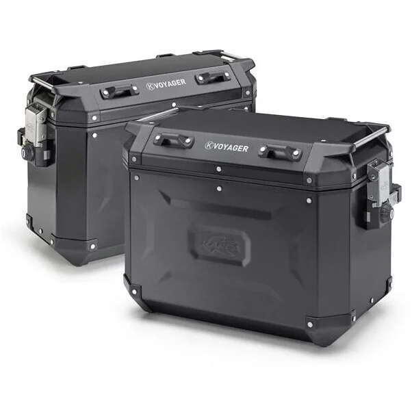 Offerta Del Giorno Coppia Valigie Laterali Kappa KVG4837B K'VOYAGER Alluminio Verniciato - MONOKEY CAM SIDE