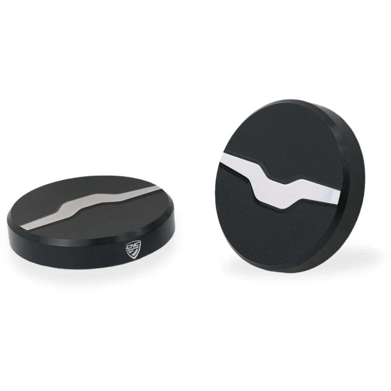 Direttamente Dal Produttore Cover tappo superiore forcella Moto Guzzi CNC Racing TE201 Nero