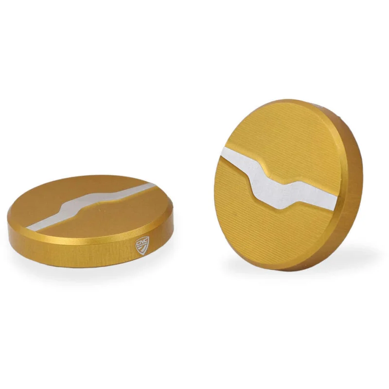 Acquista Ora Cover tappo superiore forcella Moto Guzzi CNC Racing TE201 Oro