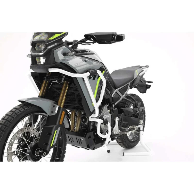 Crash Bar Isotta Superiori Alluminio CF MOTO MT 450 2024 Bianco Scelto Dai Clienti
