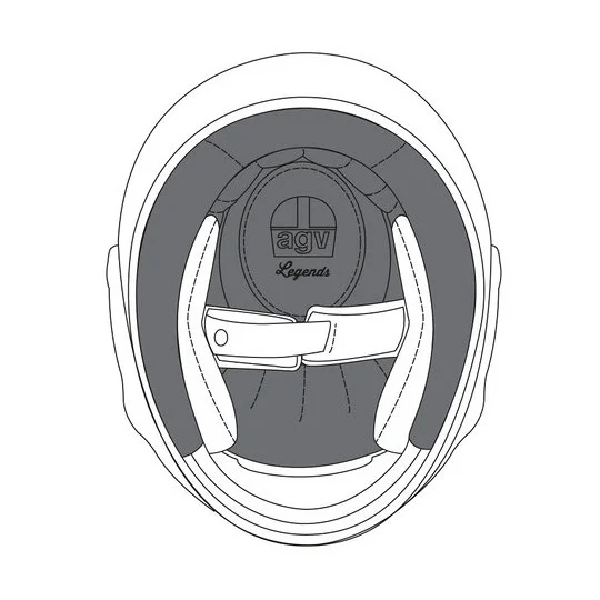 Cuffia Interna Originale Per Casco AGV X3000 Taglia XS Reso Gratuito