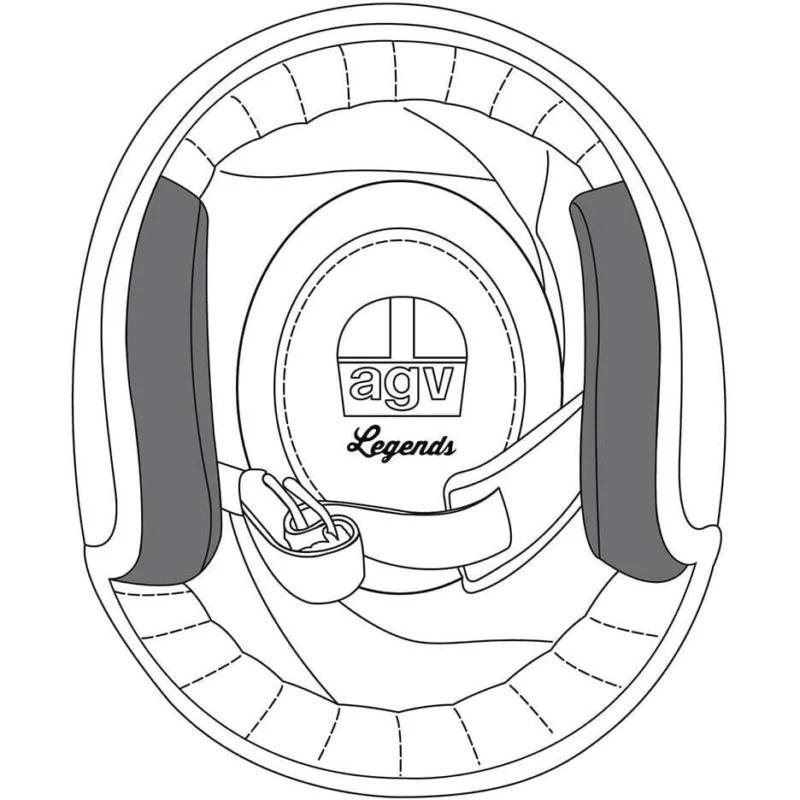 Cuffie Cheek Pads AGV per Casco X70 - Taglia ML Economico