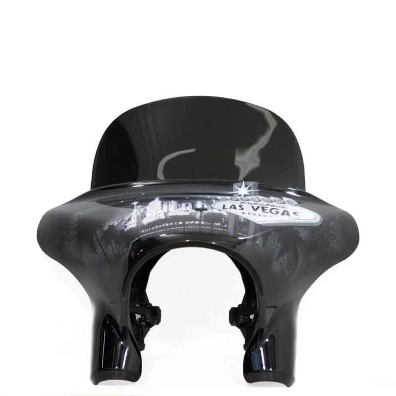 Professionale Cupolino Isotta Alta Protezione Per HARLEY DAVIDSON SPORT GLIDE 107 2022 Fumé Chiaro