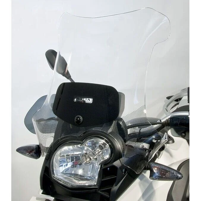 Cupolino Isotta Media Protezione A Inclinazione Variabile Per BMW G 650 GS 2010 > 2016 Fumè Chiaro Ultimissimo Modello