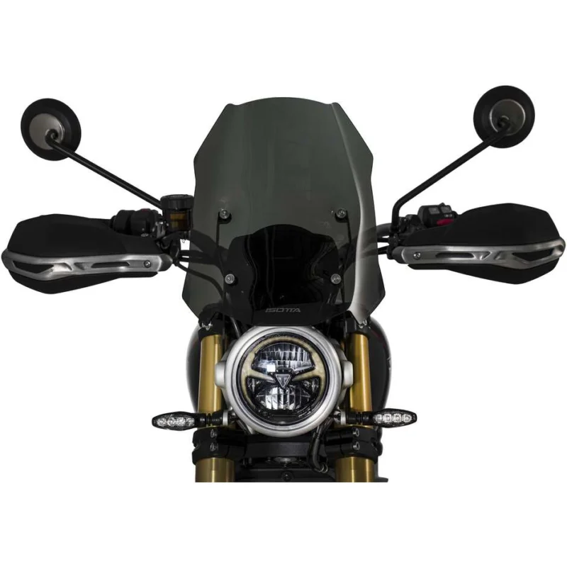 Nuovo Arrivo Cupolino Isotta Rally Plus Per TRIUMPH Scrambler 1200 X/XE (2024-25) Fumè Scuro