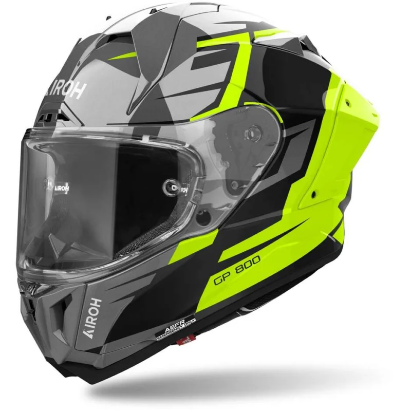 Airoh GP 800 MASTER Full Face Motorcycle Helmet Gloss Yellow Offerta