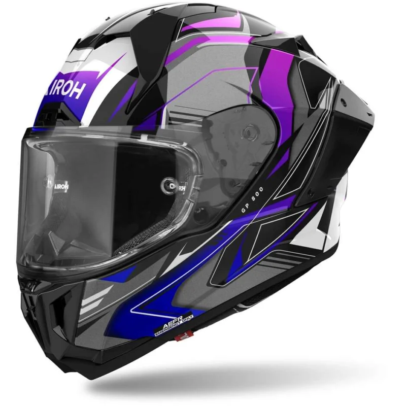 Airoh GP 800 MUST Full Face Motorcycle Helmet Glossy Blue Spedito Oggi