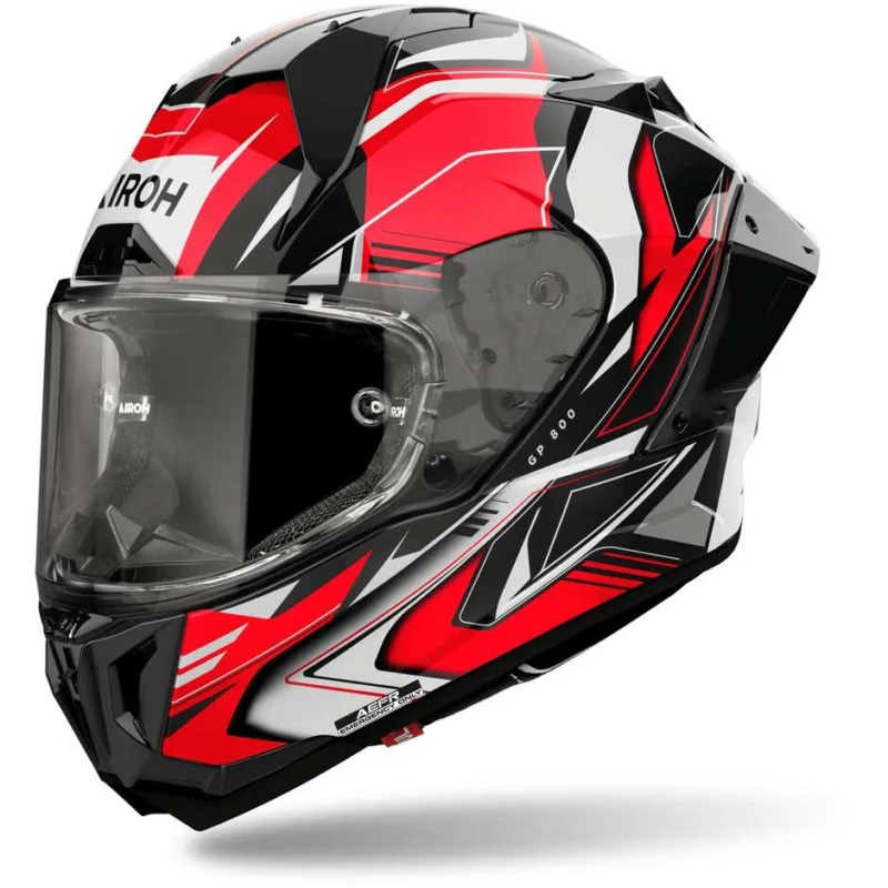 Quantità Limitata Airoh GP 800 MUST Full Face Motorcycle Helmet Glossy Red
