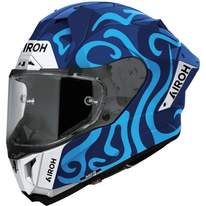 Airoh GP 800 SWAIN Full Face Motorcycle Helmet, Glossy Blue Scelto Dai Clienti