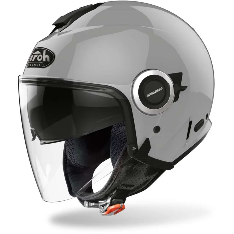 Airoh HELIOS Dual Visor Jet Motorcycle Helmet Color Concrete Gray Spedizione Gratuita