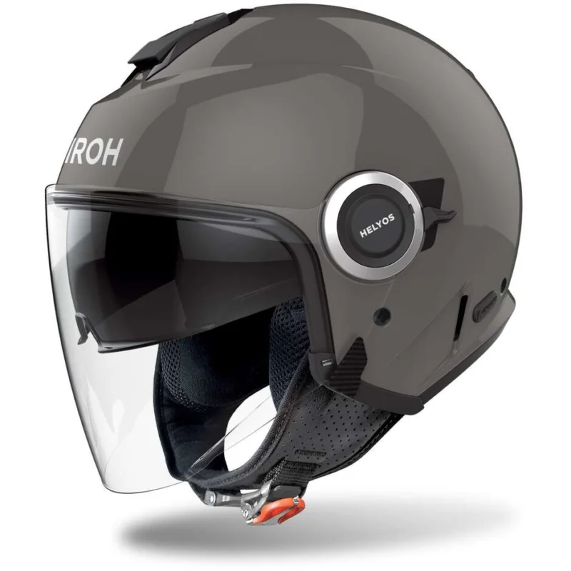 Airoh HELYOS COLOR Jet Motorcycle Helmet Dark Grey Gloss Offerta Speciale