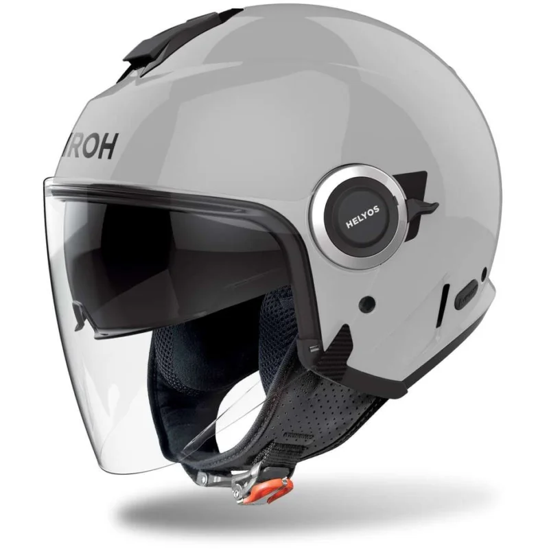 Spedizione Espresso Airoh HELYOS COLOR Jet Motorcycle Helmet Grey Concrete Glossy