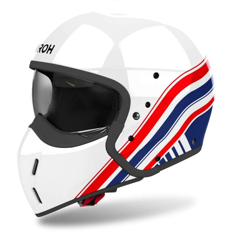 Vendita Finale Airoh J110 EON Glossy Jet Motorcycle Helmet