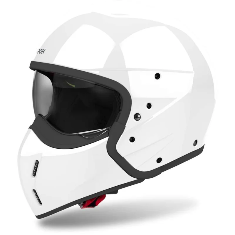 Airoh J110 Jet Motorcycle Helmet COLOR Glossy White Professionale