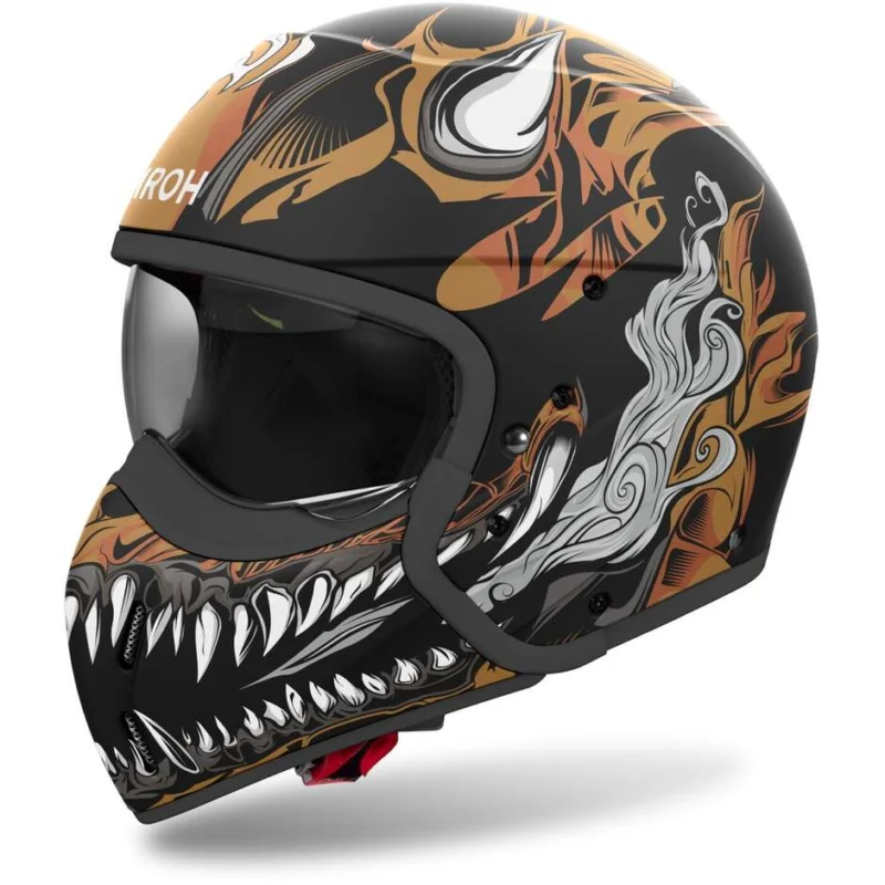 Airoh J110 ONI Matt Jet Motorcycle Helmet A Buon Prezzo