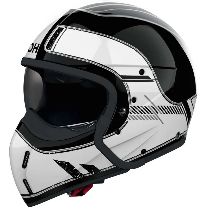 Airoh J110 RASTER Jet Motorcycle Helmet Glossy White Offerta Speciale