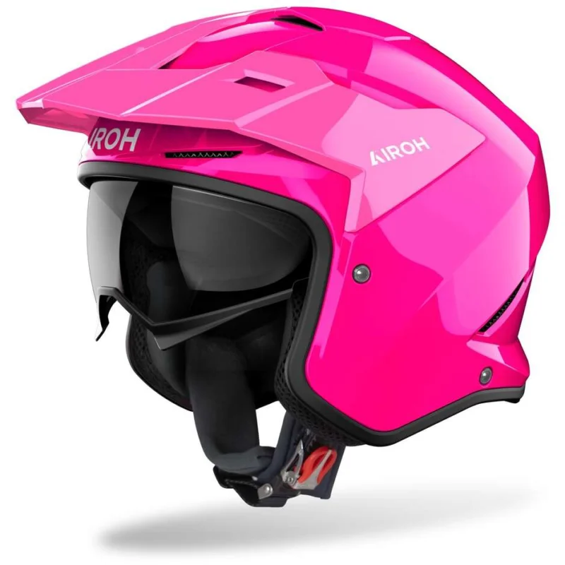 Sconto Airoh KOMBAKT COLOR Glossy Pink Motorcycle Jet Helmet