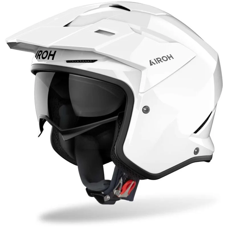 Airoh KOMBAKT COLOR Glossy White Motorcycle Jet Helmet A Buon Prezzo