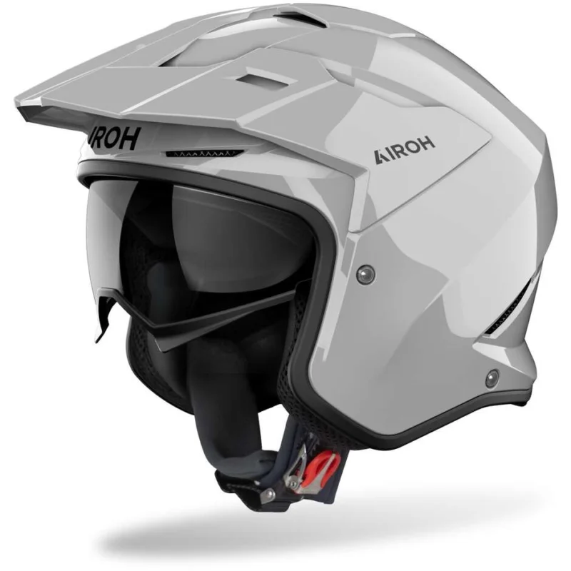 Airoh KOMBAKT COLOR Jet Motorcycle Helmet, Dark Concrete Gloss Non Perdere