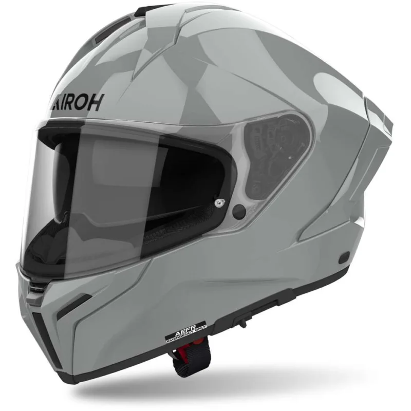 Airoh MATRYX Full Face Motorcycle Helmet in Glossy Gray Cement Color Affare
