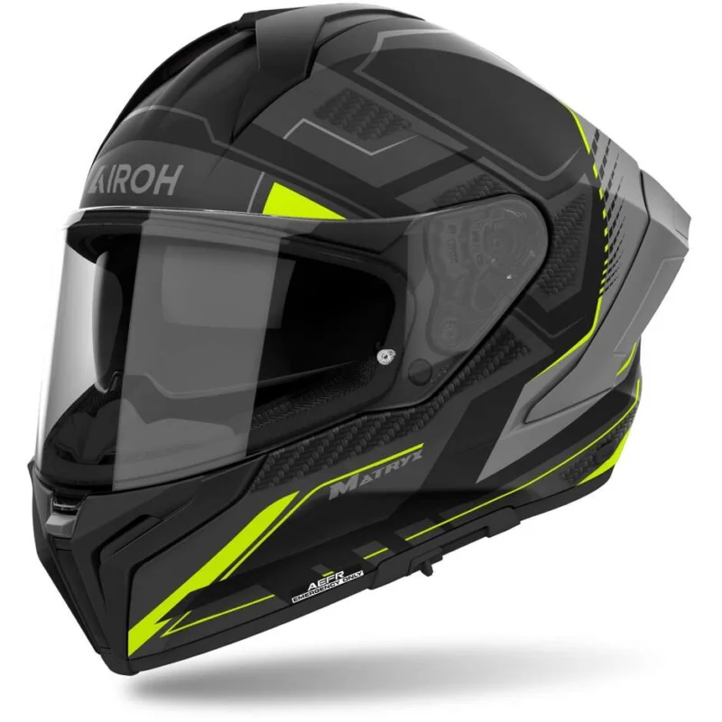 Prezzo Basso Airoh MATRYX ROCKET Full Face Motorcycle Helmet Matt Yellow