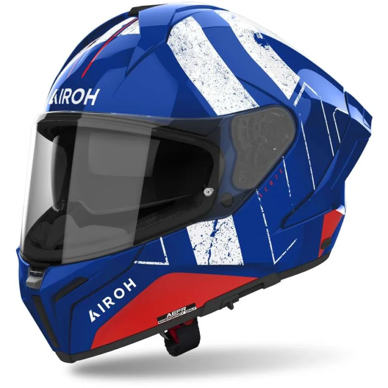 Offerta Speciale Airoh MATRYX SCOPE Full Face Motorcycle Helmet Glossy Blue Red