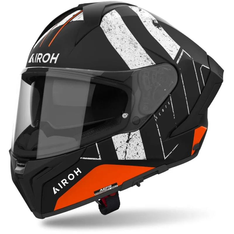 Professionale Airoh MATRYX SCOPE Full Face Motorcycle Helmet Matt Orange