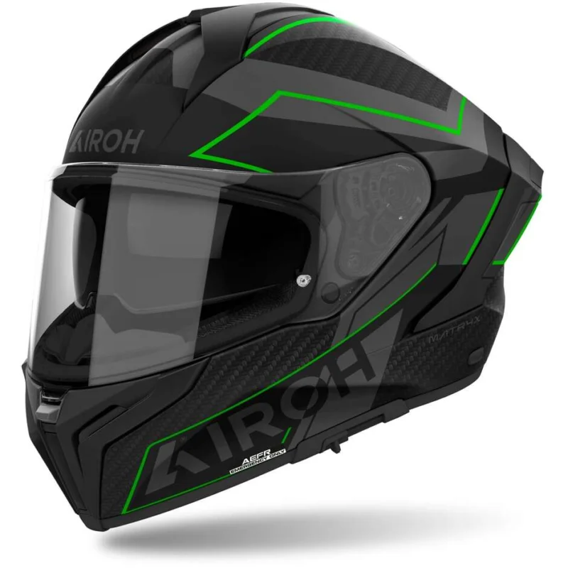 Airoh MATRYX SENTINEL Full Face Motorcycle Helmet Matt Green Saldi