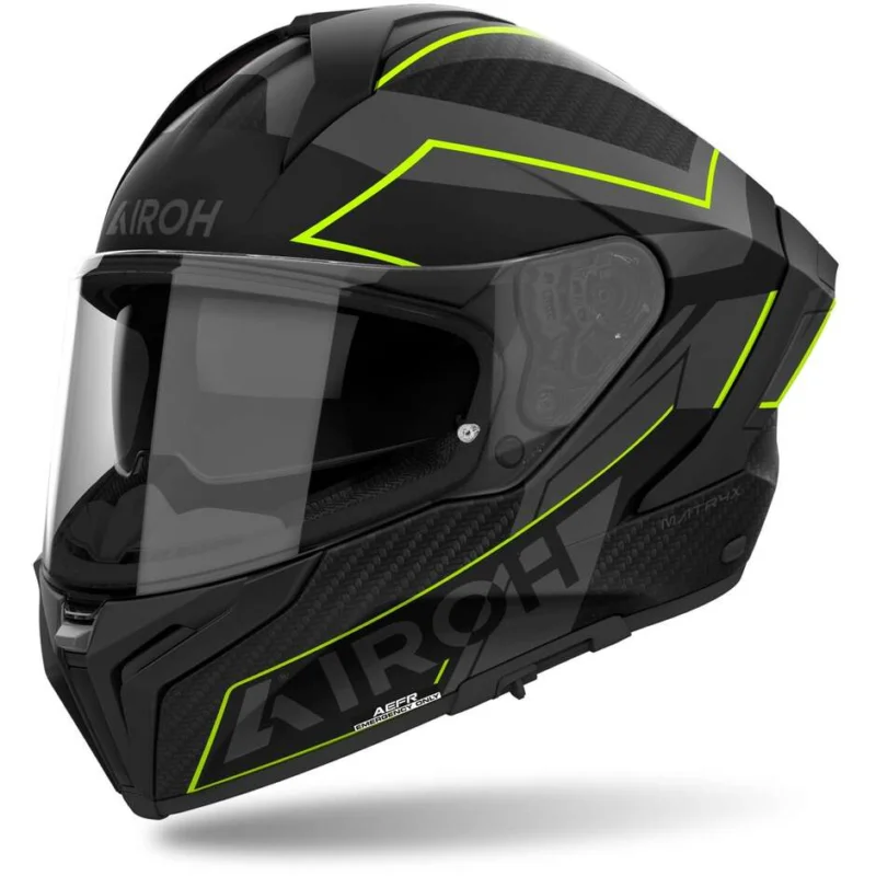 Economico Airoh MATRYX SENTINEL Full Face Motorcycle Helmet Matt Yellow
