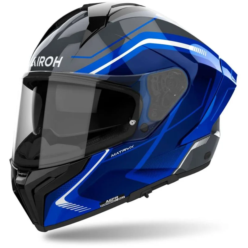 Offerta Del Giorno Airoh MATRYX WIDE Full Face Motorcycle Helmet Gloss Blue